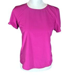 lululemon athletica Short Sleeve Tee in Bright Fuchsia